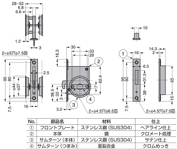 ＬＡＭＰスガツネ工業 ＞ ラッチ/キャッチ ＞ バーラッチ/丸落し/打掛